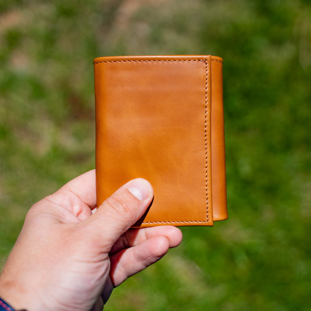 
                      
                        Soft Leather Trifold Wallet - Whiskey
                      
                    