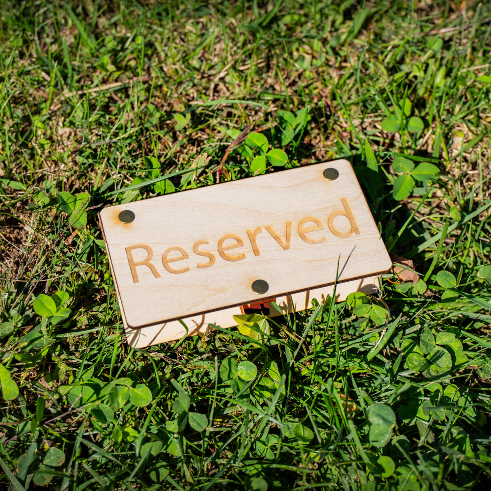 
                      
                        Wooden Table Tent - Reserved Sign
                      
                    