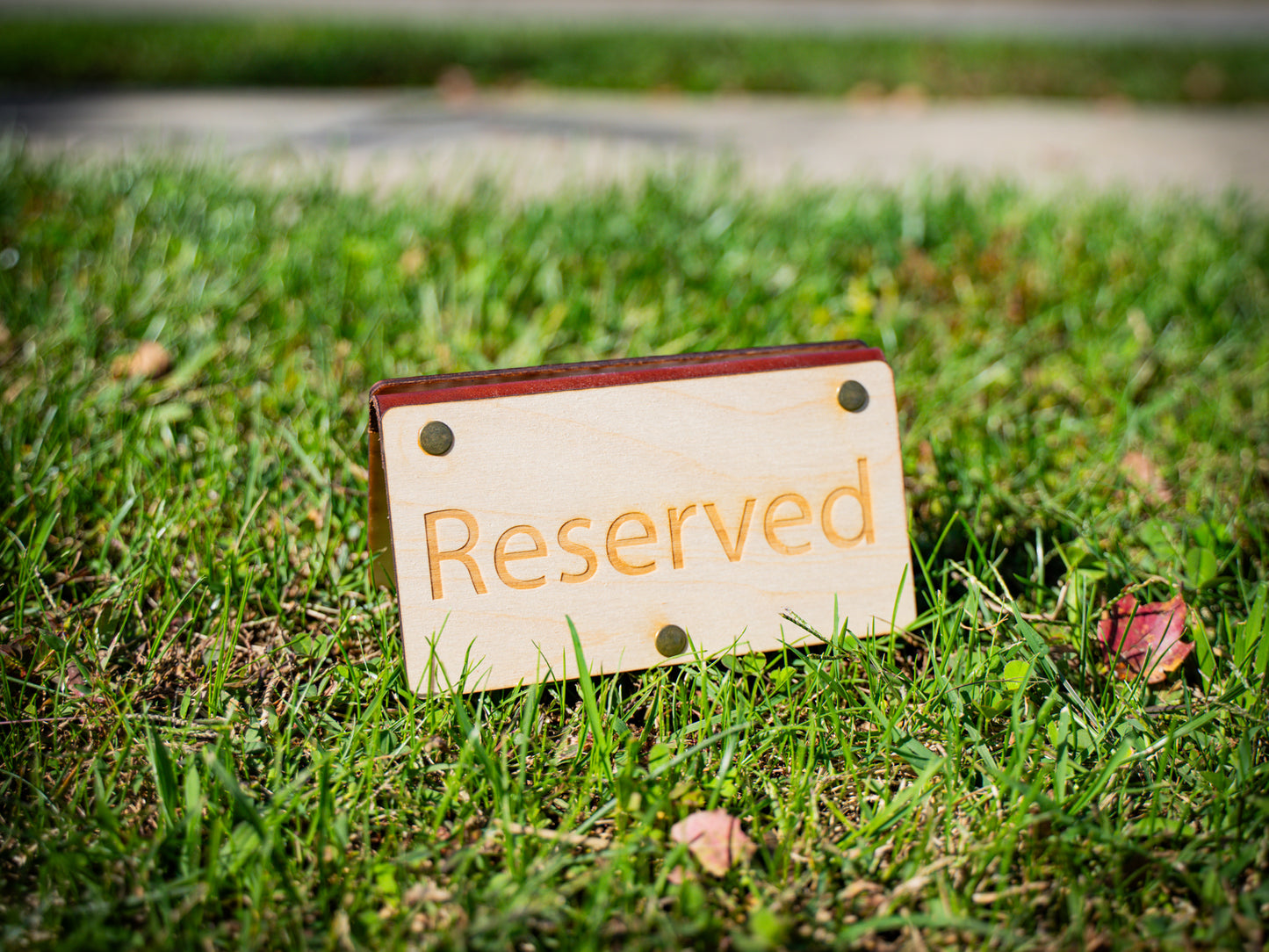 Wooden Table Tent - Reserved Sign