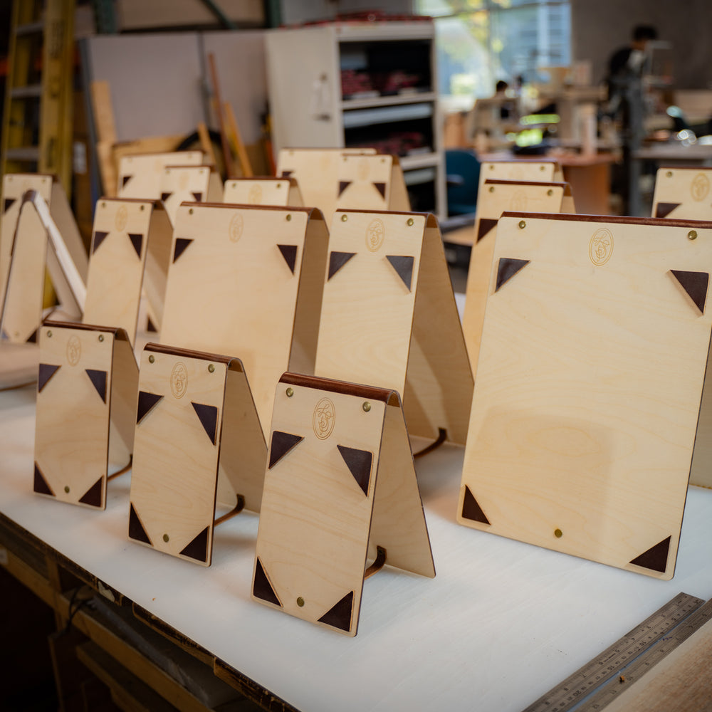 Wooden Menu Stand