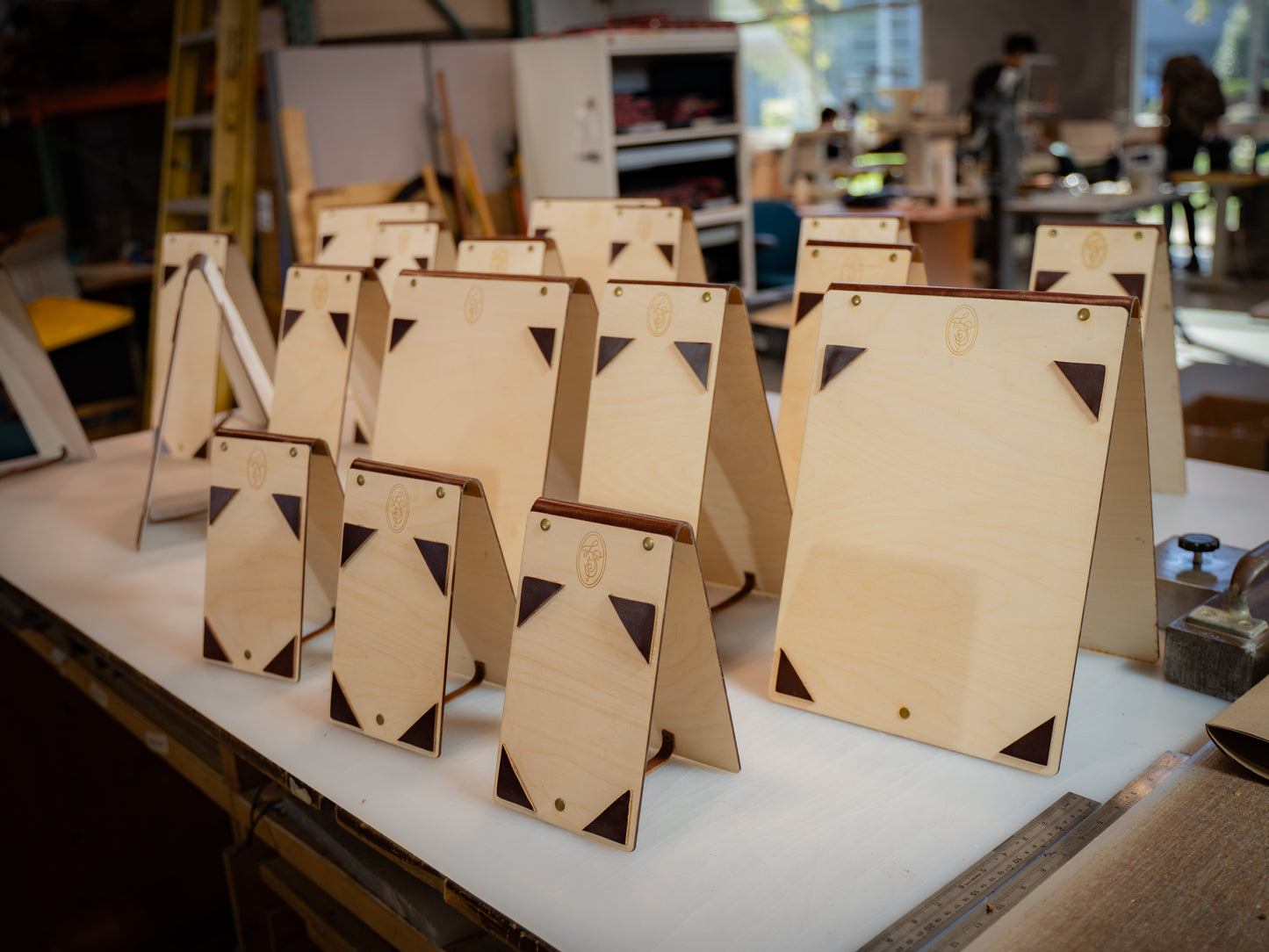 Wooden Menu Stand