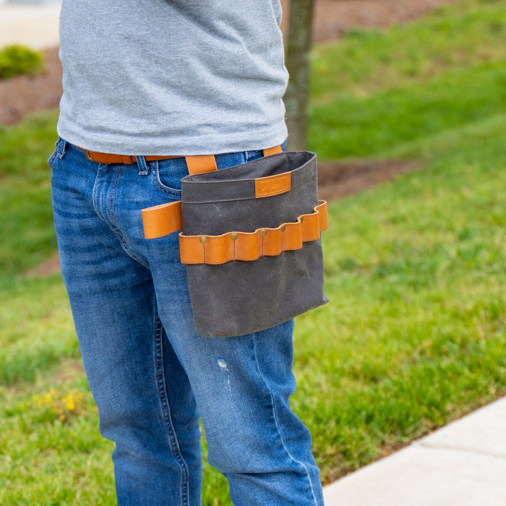 
                      
                        Waxed Canvas and Leather Tool Pouch - Dark Chocolate
                      
                    