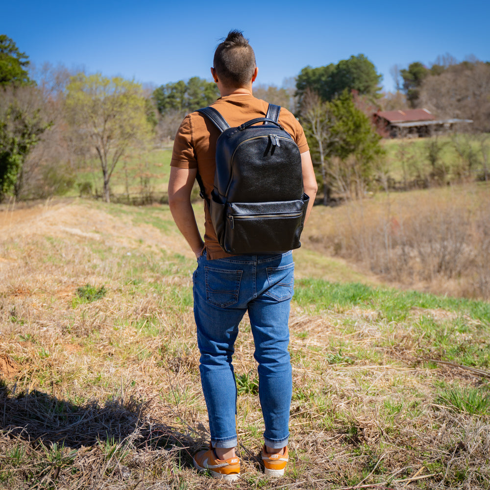 backpack italian leather TL Soft | Hammered Leather Leather Backpack Federico 34 |