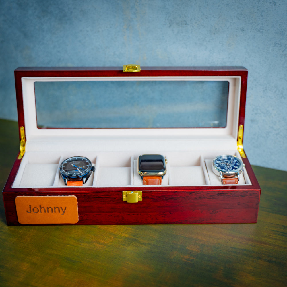 
                      
                        Wood Watch Display
                      
                    