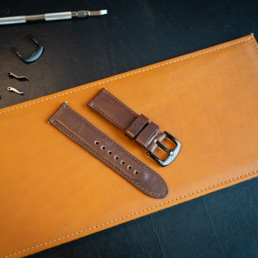 Milwaukee Leather Watch Band - Chestnut