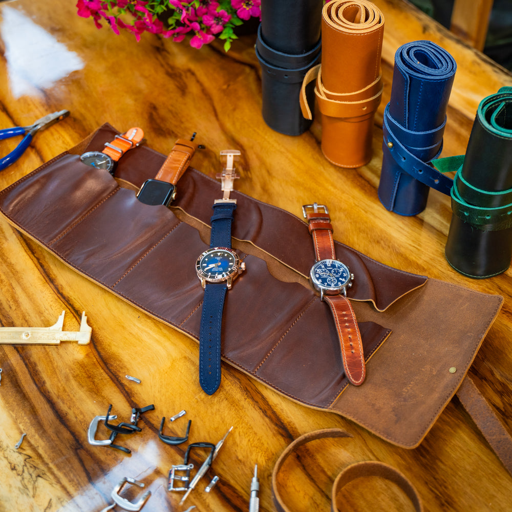 
                      
                        Milwaukee Leather Watch Roll - Chestnut
                      
                    