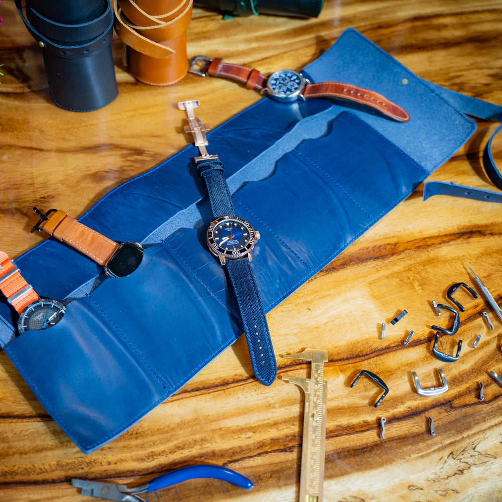 
                      
                        Milwaukee Leather Watch Roll - Navy
                      
                    