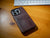 iPhone 15 Leather Case with Pockets - Dark Brown