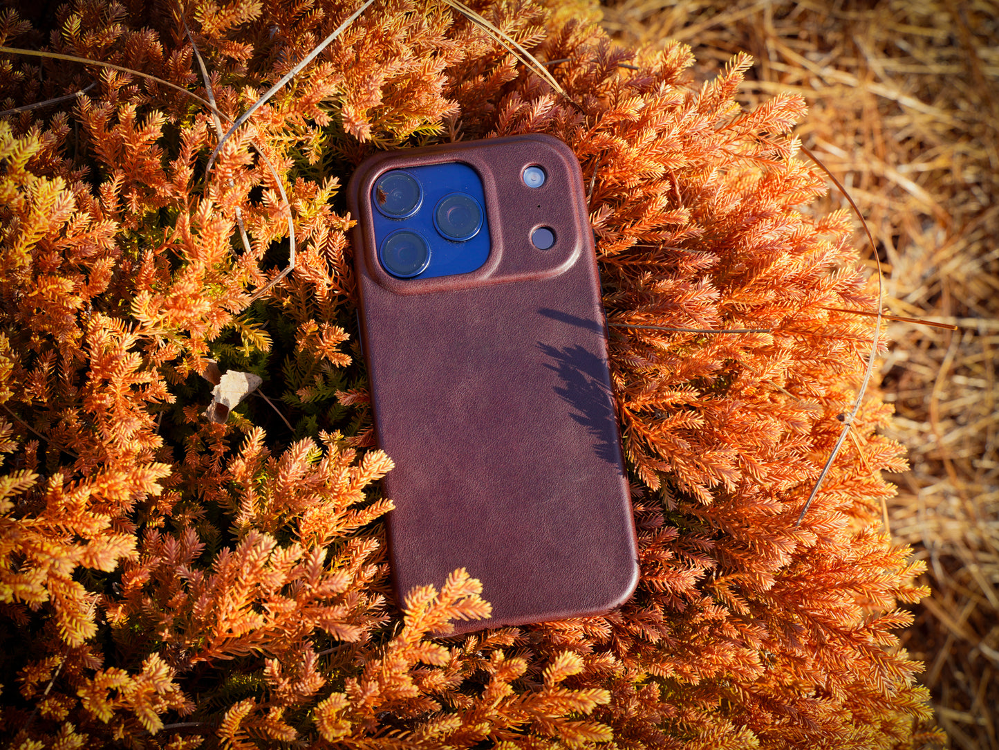 iPhone 17 Leather Case - Dark Brown