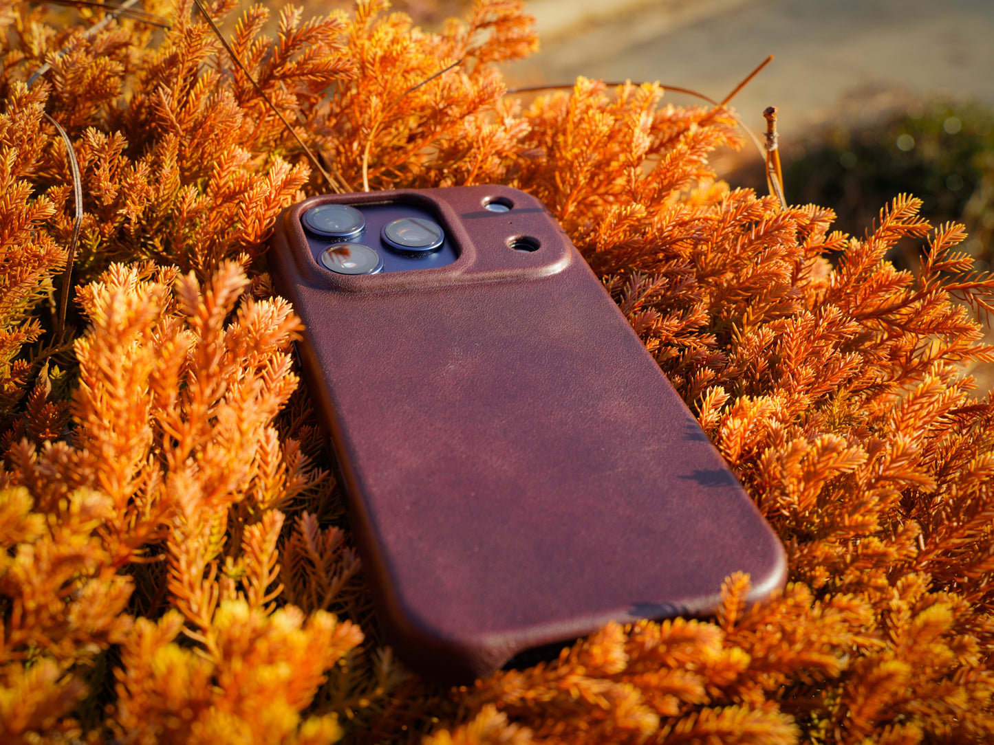 iPhone 17 Leather Case - Dark Brown