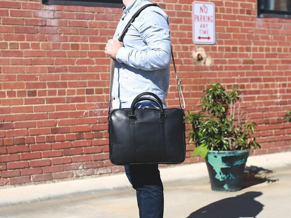 
                      
                        American Leather Laptop Bag - Black
                      
                    