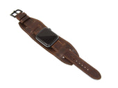 Apple Watch Cuff Band Of Milwaukee Leather - Chestnut