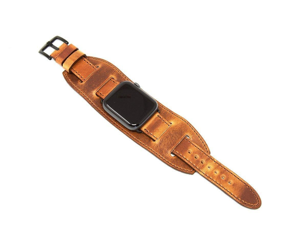 Apple Watch Cuff Band Of Milwaukee Leather - Natural