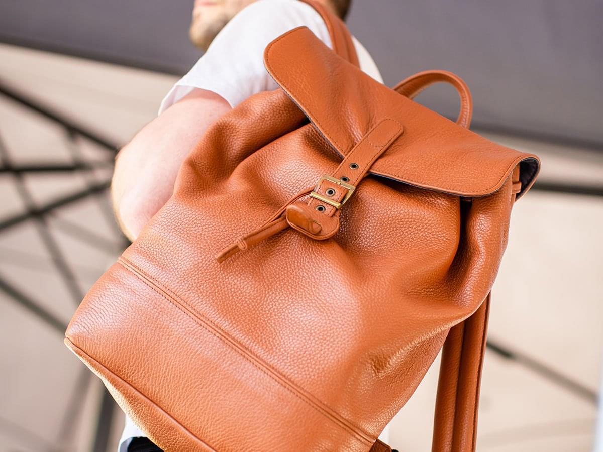 Backpack Charlotte Of Soft Pebble Leather
