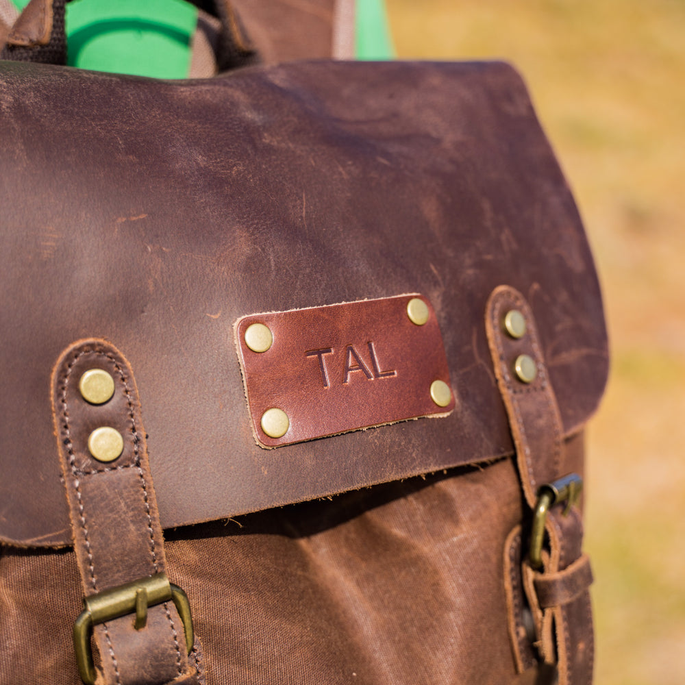 
                      
                        Canvas and Crazy Horse Leather Backpack Adventure
                      
                    