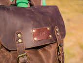 Canvas and Crazy Horse Leather Backpack Adventure