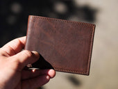 Classic Leather Bifold Wallet - Chestnut Wallet - olpr.