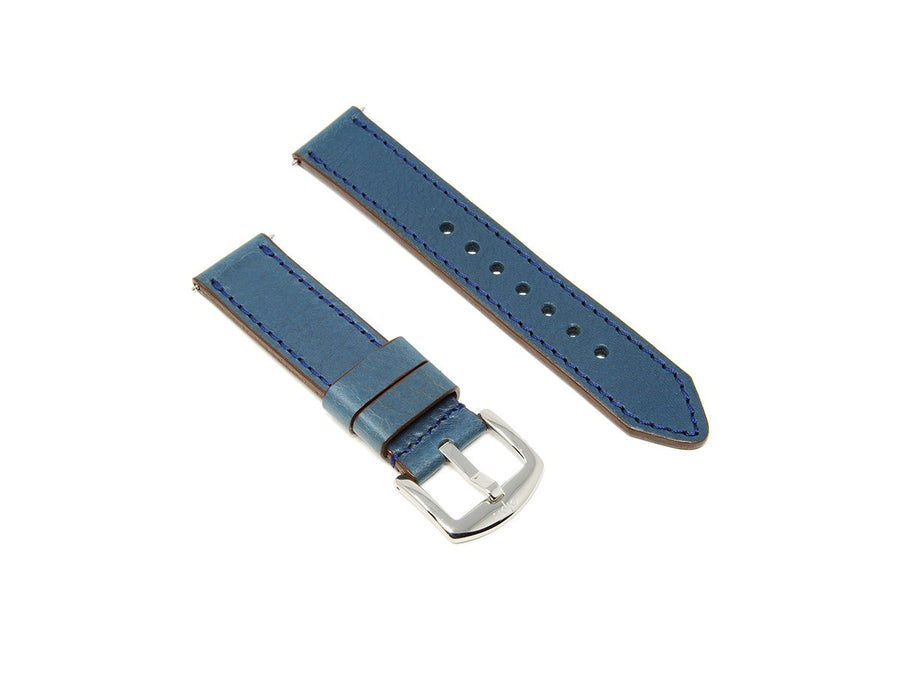 Italian Leather Watch Band - Blue Watch Strap - olpr.
