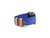 Dual Color Italian Leather Apple Watch Band - Blue and Orange iWatch Strap - olpr.