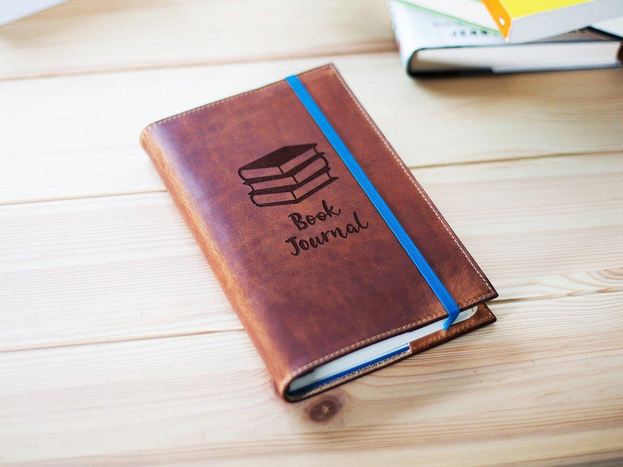 Reading Journal Planner, Leather Hardcover Book Reading Log