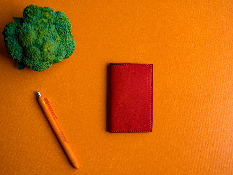 Leather Extra Small Journal - Red Small Notebook - olpr.