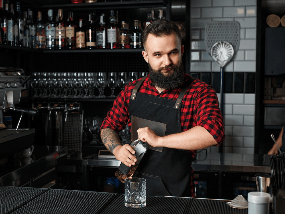 Canvas and Leather Apron - Black