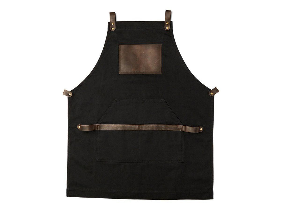 Canvas and Leather Apron - Black