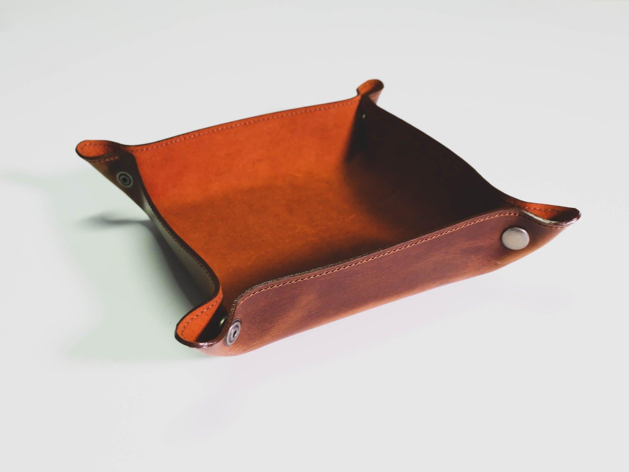 Milwaukee Leather Key Tray - Chestnut