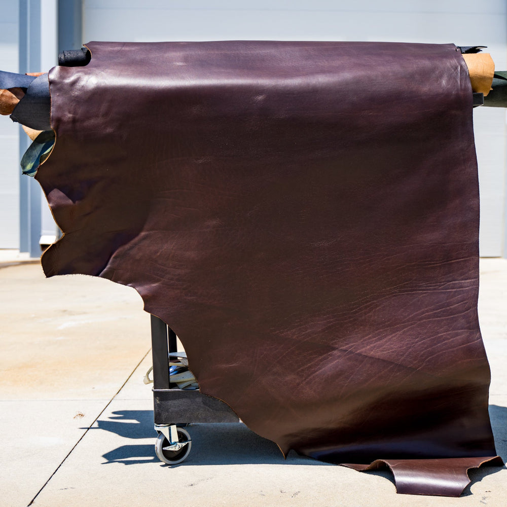 Milwaukee Leather Strip - Chestnut Leather Hide - olpr.