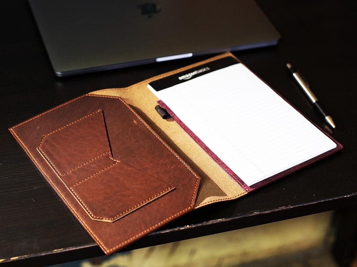 Milwaukee Leather Padfolio Traditional - Chestnut Journal - olpr.