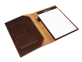 Milwaukee Leather Padfolio Traditional - Chestnut Journal - olpr.