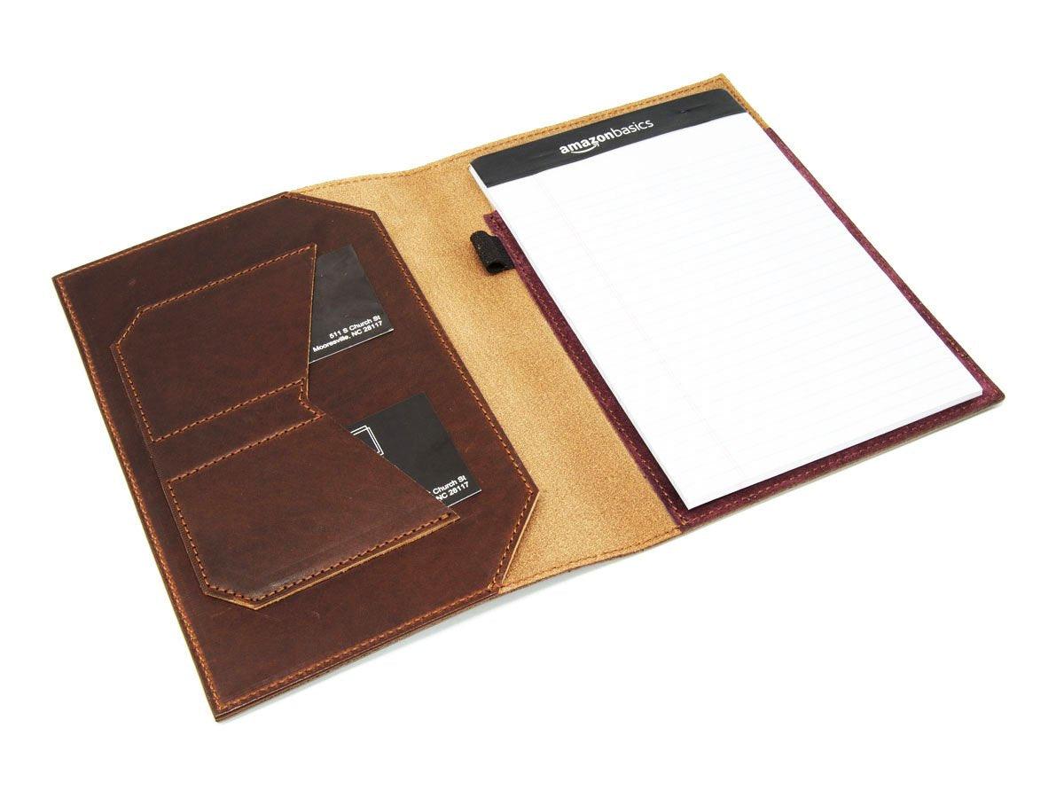 Milwaukee Leather Padfolio Traditional - Chestnut Journal - olpr.