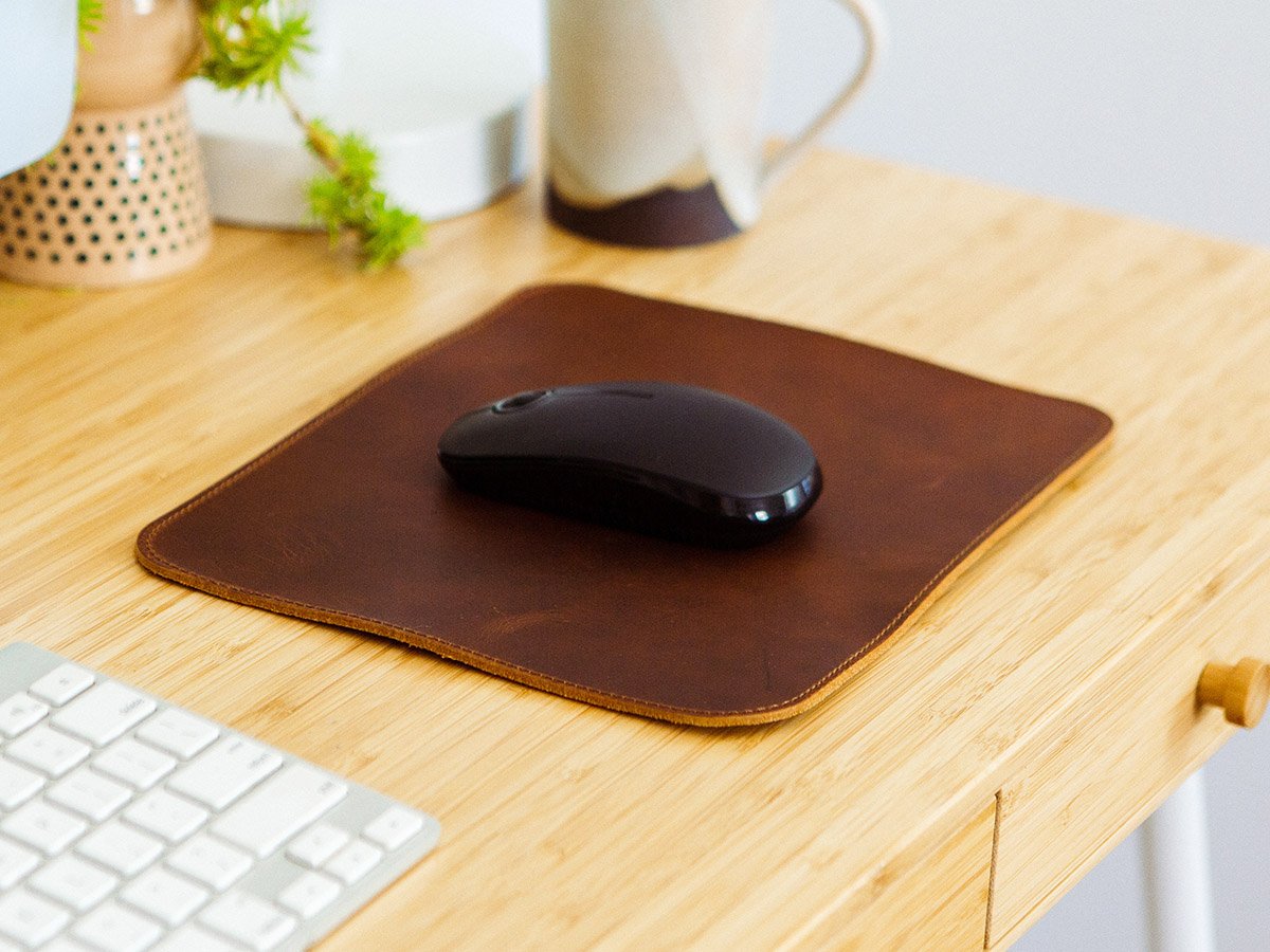 Laser Engraving Leather Mouse Pads