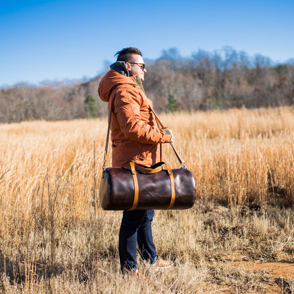 
                      
                        Milwaukee Brown Leather Travel Bag Weekend Bag - olpr.
                      
                    