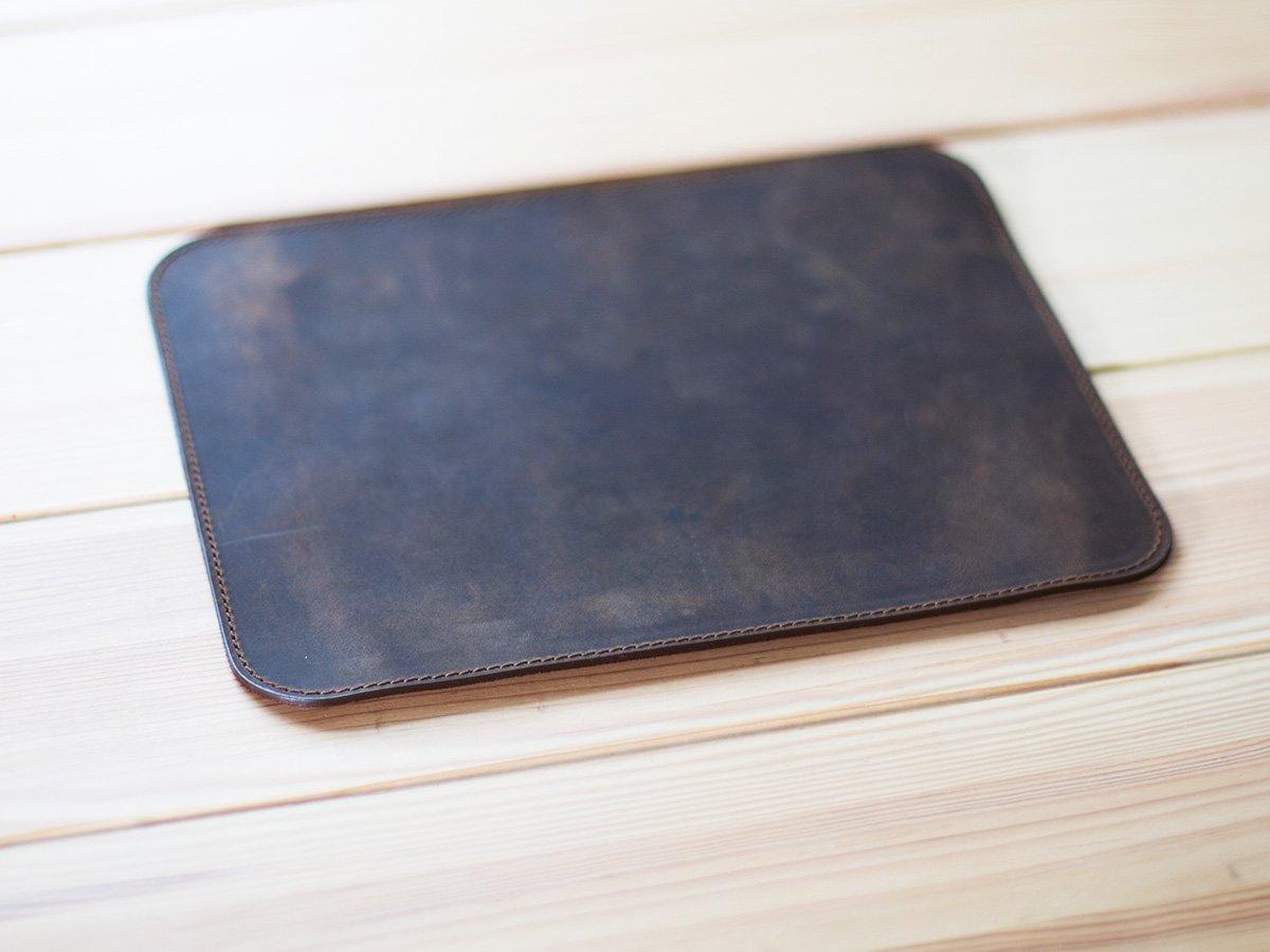Leather Mouse Pad Milwaukee - Chocolate Desk Pad - olpr.