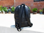 Leather and Denim Backpack City - Black Backpack - olpr.