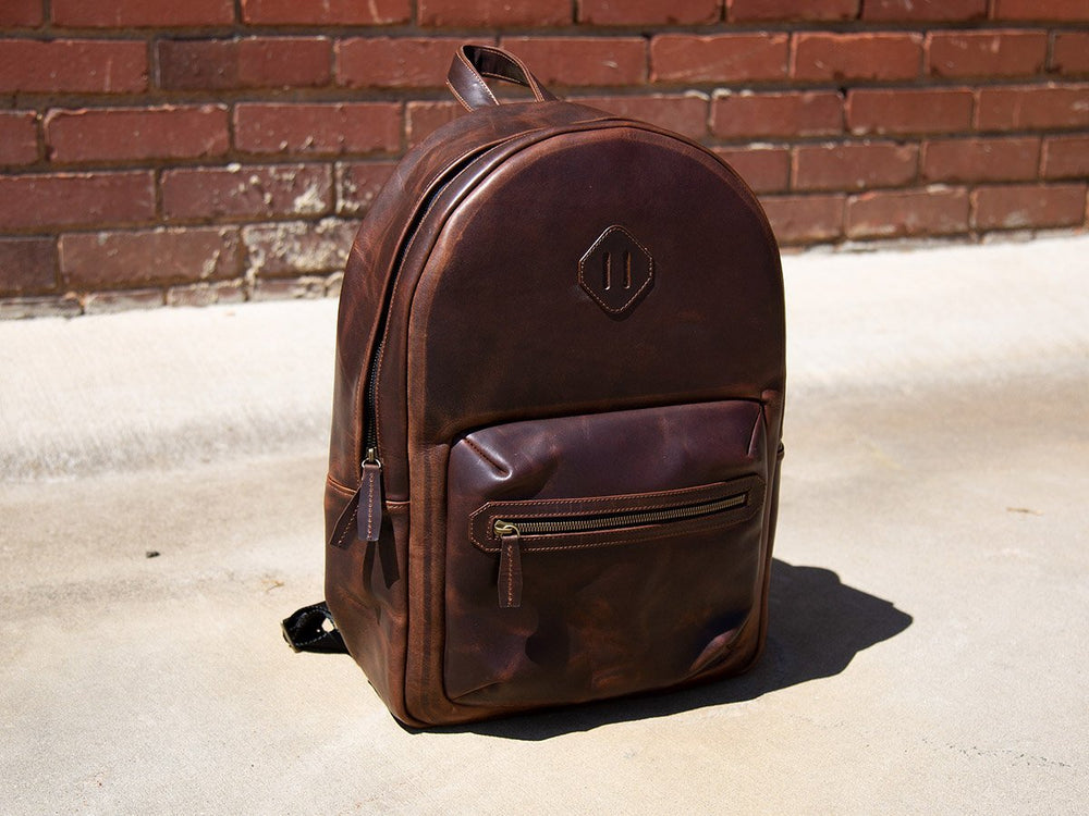 chestnut dublin leather backpack Best Milwaukee Leather Backpack City - Chestnut