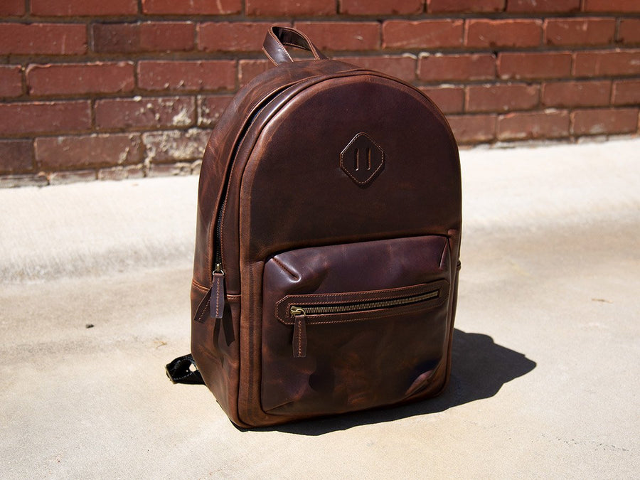 Milwaukee Leather Backpack City - Chestnut Backpack - olpr.
