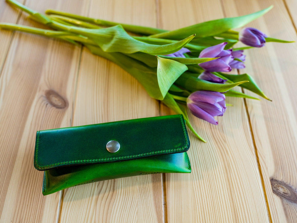 Milwaukee Leather Glasses Case - Green Glass - olpr.