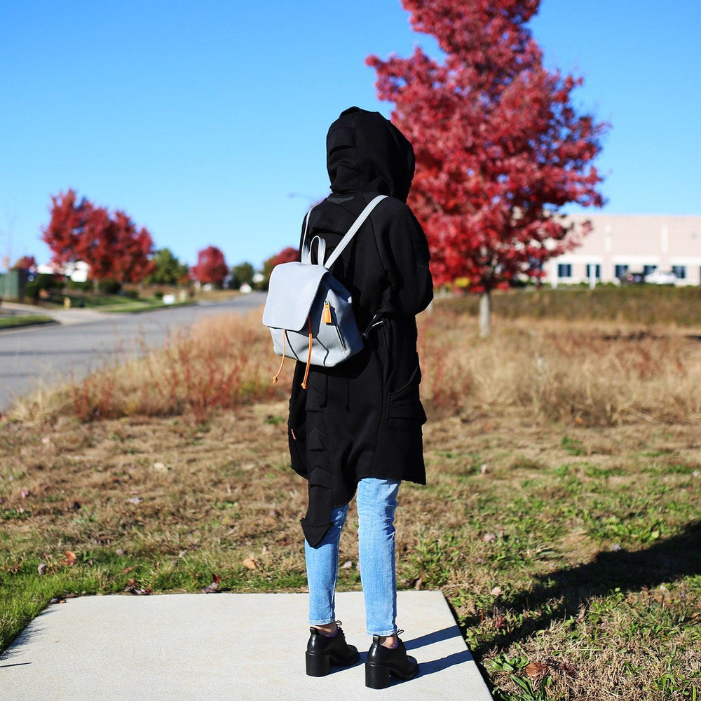 
                      
                        Leather Vinka Backpack - Grey Luggage & Bags - olpr.
                      
                    