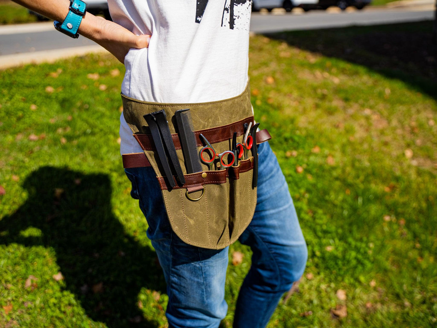 Barber Scissor Bag - Green