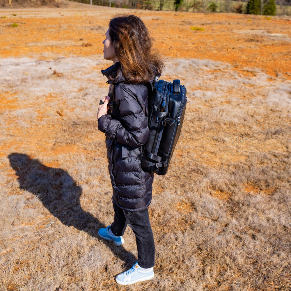 
                      
                        Genuine Leather Travel Jet Backpack - Black Backpack - olpr.
                      
                    