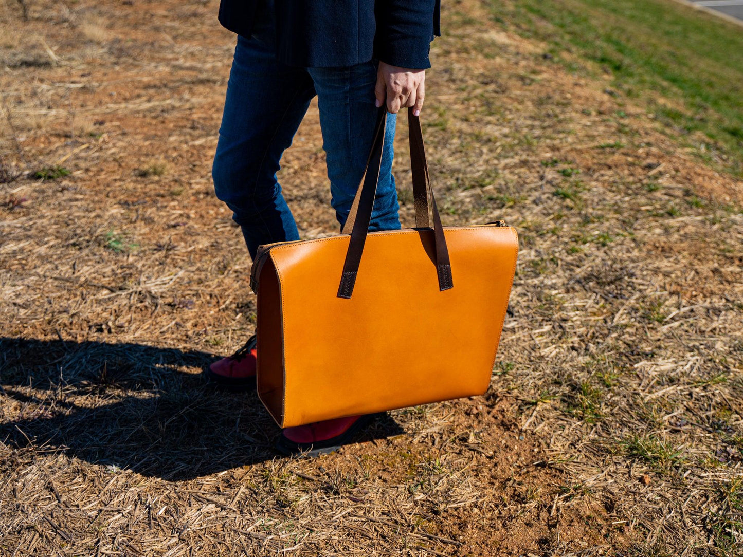 Milwaukee Leather Julia Tote Bag - Natural Tote Bag - olpr.