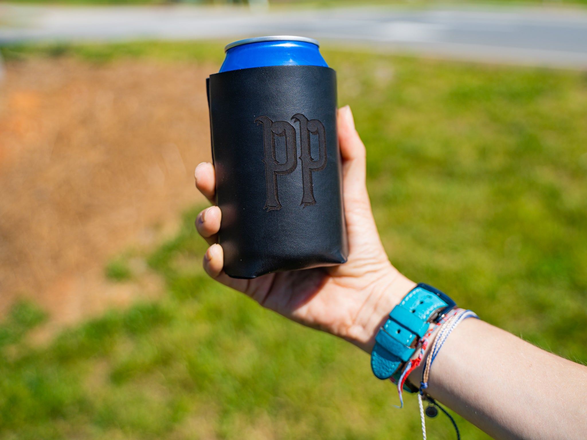 Leather Koozie - Natural