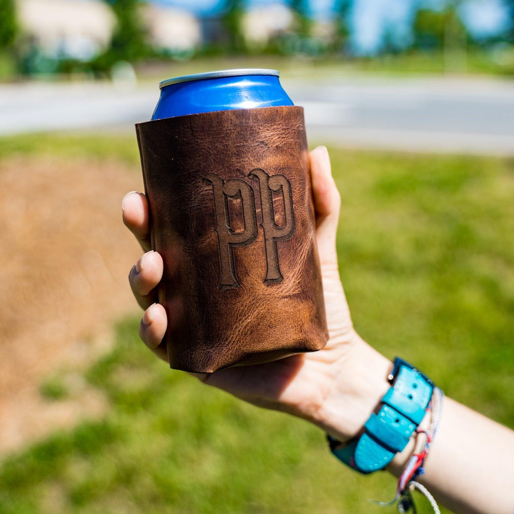 Milwaukee Leather Coozie - Chestnut Coozie - olpr.