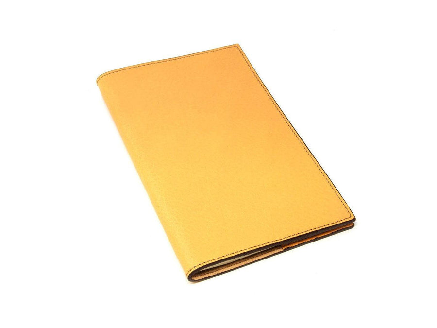 Large Italian Leather Refillable Notebook - Cream Notebook - olpr.
