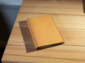 Large Italian Leather Refillable Notebook - Cream Notebook - olpr.