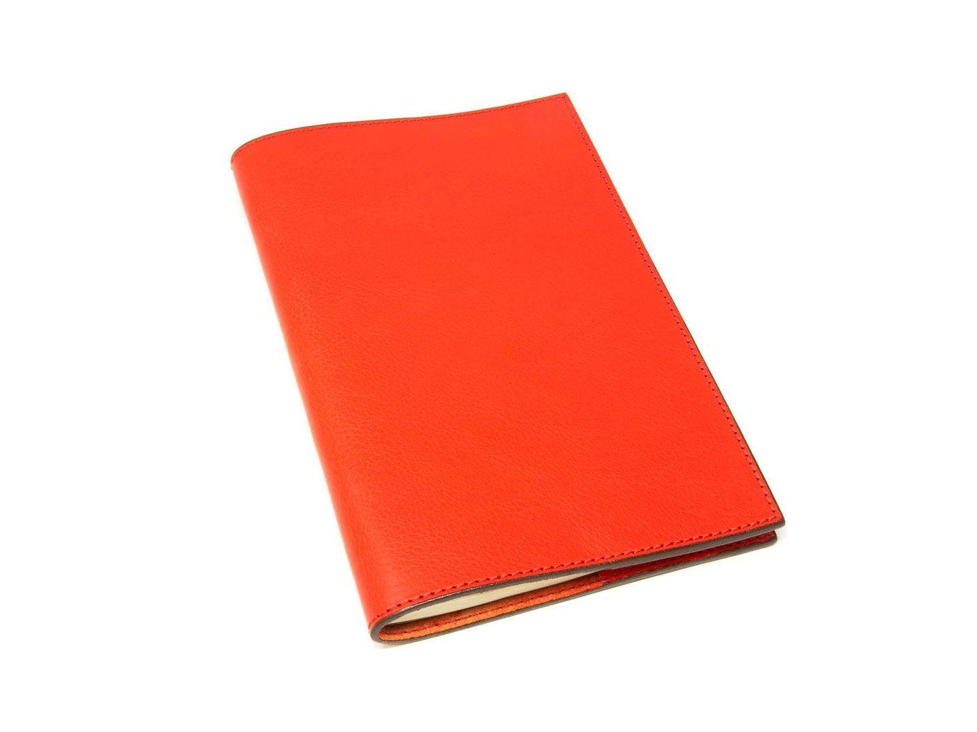 Large Italian Leather Refillable Notebook - Red Notebook - olpr.