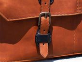 Leather Man Work Bag - Tan Briefcase - olpr.