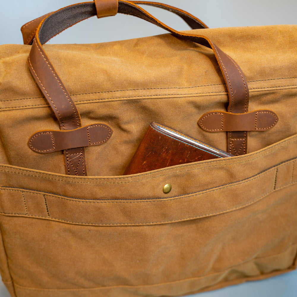 
                      
                        Canvas and Leather Briefcase Marty - Camel
                      
                    